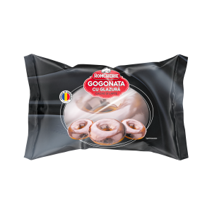 ROMCHERIE Gogoașă cu glazură cu cacao și lapte
